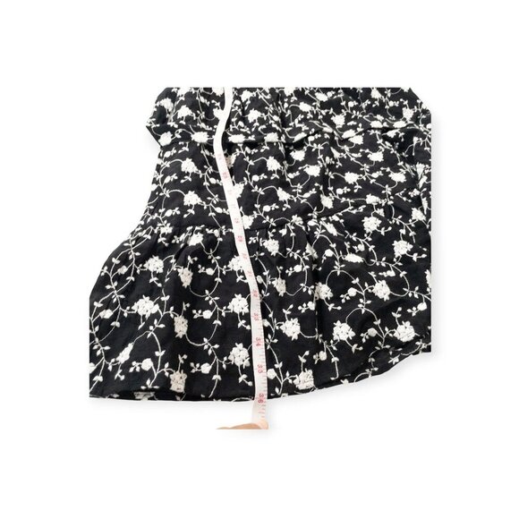 Black and White Floral Dress SZ M Rose Print Size M Boho Draper James - Picture 6 of 10